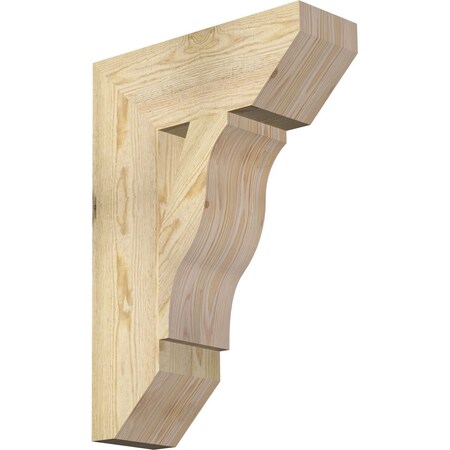 Ekena Millwork Funston Slat Rough Sawn Bracket, Douglas Fir, 6"W x 18"D x 26"H BKT06X18X26FST06RDF